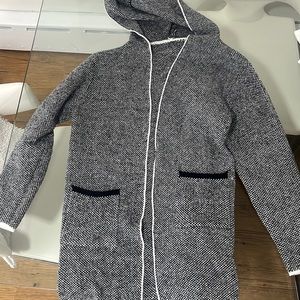 Grey knitted sweater